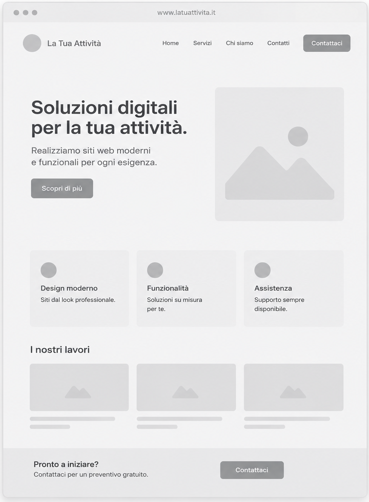 Sito template generico